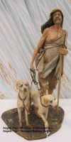 914 - Tripi Angela - Hirte mit Hunden - pastore con cani_1